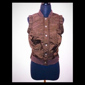 Chocolate Brown Puffer Vest